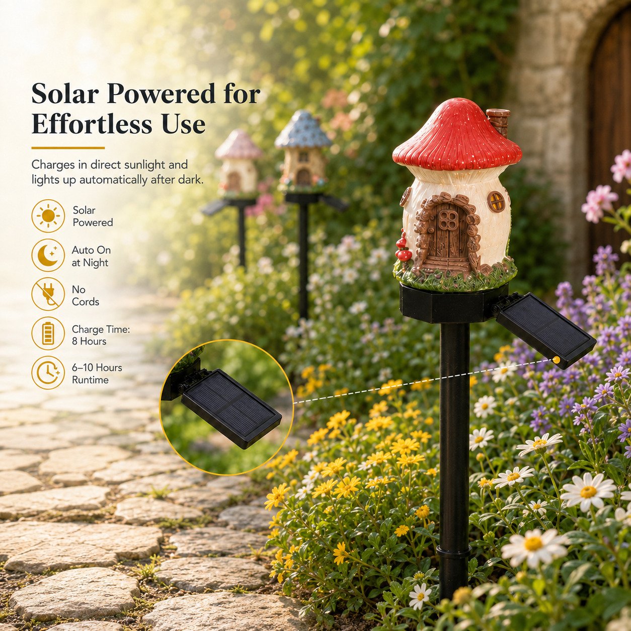 🍄✨ ZEITLICH BEGRENZTES SONDERANGEBOT! Märchenhafte Solar-Gartenleuchte im Pilzhäuschen-Design – Verzaubert deinen Garten mit warmem Licht 🌙