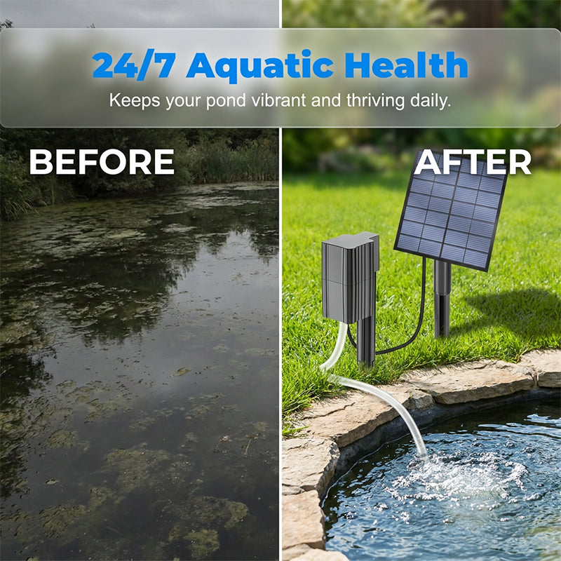🐟☀️ HEISSER SALE 2026 – 50% RABATT! Solar-Teichbelüfter mit Luftpumpe – 50.000+ verkauft! Sauerstoff für gesundes Teichwasser, kabellos & umweltfreundlich ✨