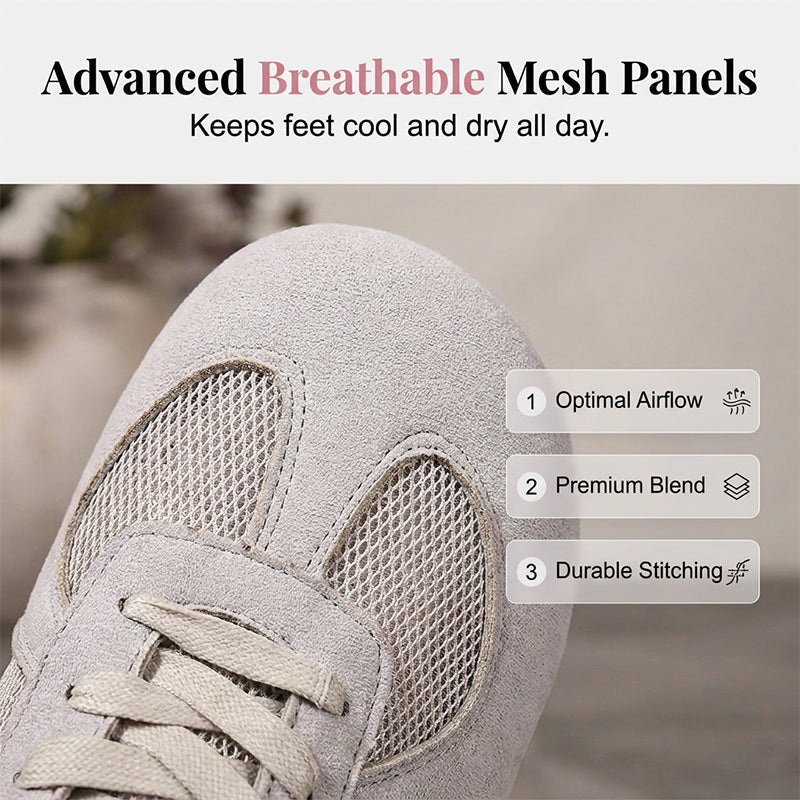 👟🌬️ 50% RABATT! Atmungsaktive Sneaker für Damen mit Mesh-Einsätzen – Leicht, bequem & perfekt für Sport, Alltag & Reisen ✨