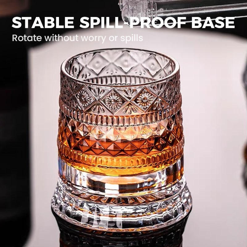 📢📢50 % Rabatt!!🥳🏰 360° drehbarer Whisky-Glasbecher