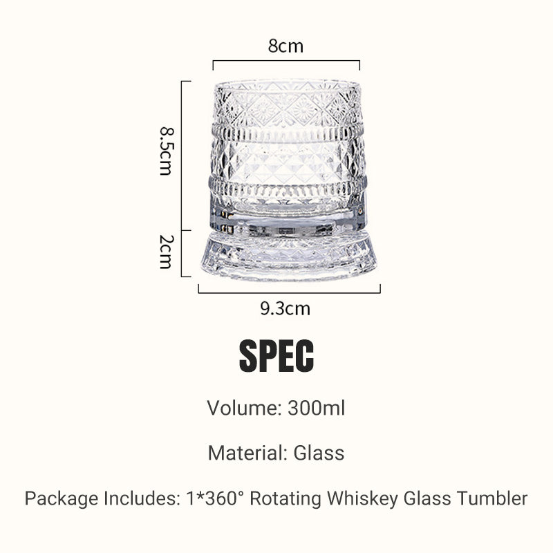📢📢50 % Rabatt!!🥳🏰 360° drehbarer Whisky-Glasbecher