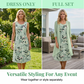 👗🌺 50% RABATT! Elegantes 2-teiliges Set aus Chiffonkleid und Strickjacke für Damen – Leicht, luftig & perfekt für festliche Anlässe & laue Sommerabende ✨