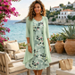 👗🌺 50% RABATT! Elegantes 2-teiliges Set aus Chiffonkleid und Strickjacke für Damen – Leicht, luftig & perfekt für festliche Anlässe & laue Sommerabende ✨