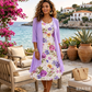 👗🌺 50% RABATT! Elegantes 2-teiliges Set aus Chiffonkleid und Strickjacke für Damen – Leicht, luftig & perfekt für festliche Anlässe & laue Sommerabende ✨