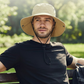 🧢 ☀️ Outdoor-Sonnenhut mit breiter Krempe & Kinnriemen – Leicht, schützend & perfekt für Strand und Wandern 🏖️ 🥾