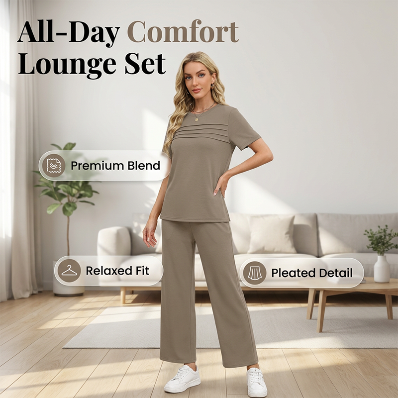 🛋️🌍 BESTSELLER IM NETZ! 2-teiliges Loungewear-Set für Damen – Weich, bequem & perfekt für entspannte Tage zu Hause ✨