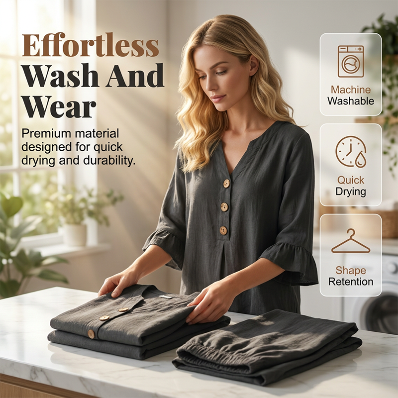 🏠🍃 50% RABATT! Unser ultra-leichtes & atmungsaktives Homewear-Set – Fühlt sich an wie eine zweite Haut! Perfekt für Entspannung, Schlaf & gemütliche Stunden zu Hause ✨
