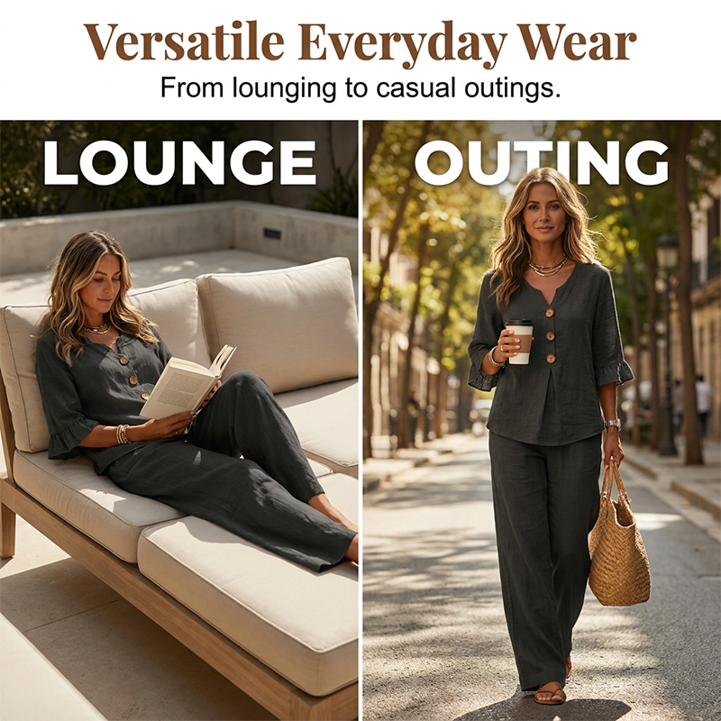 🏠🍃 50% RABATT! Unser ultra-leichtes & atmungsaktives Homewear-Set – Fühlt sich an wie eine zweite Haut! Perfekt für Entspannung, Schlaf & gemütliche Stunden zu Hause ✨