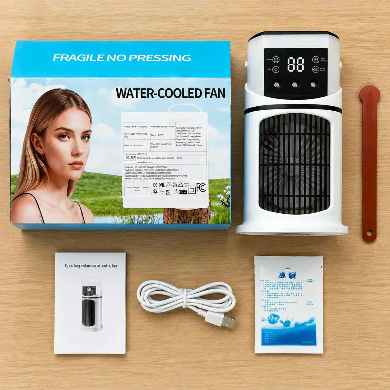❄️📢 50% RABATT – NUR FÜR KURZE ZEIT! Der leise USB-Wasserkühler mit 9 Stufen & RGB-Beleuchtung – Sommerangebot ☀️✨