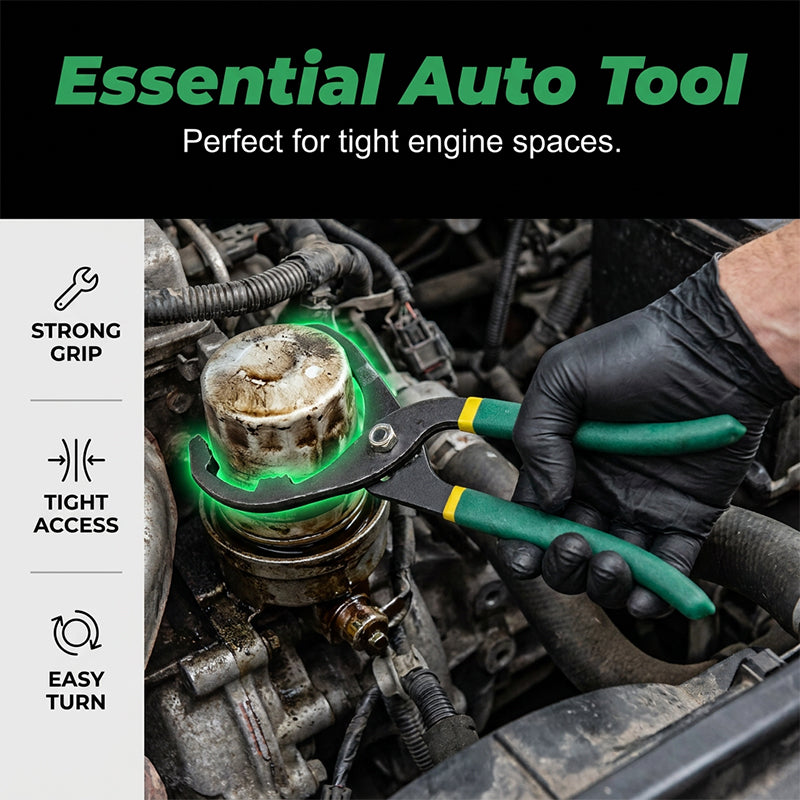 🔧🔩 50% RABATT! Verstellbarer Ölfilterschlüssel – Robust, stufenlos justierbar & ideal für Kfz-Reparaturen & Ölwechsel