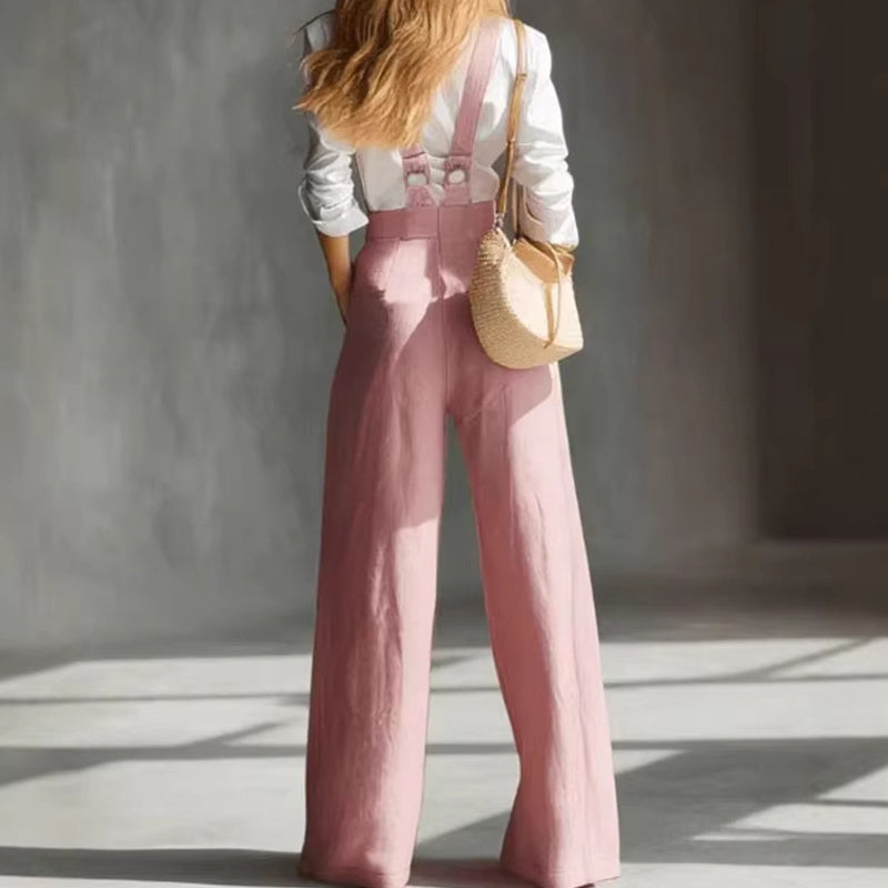 👖✨ 50% RABATT! Damen-Casual-Jumpsuit mit weitem Bein und Trägern – Lässig, bequem & perfekt für Sommer & Alltag ☀️