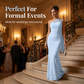 👗✨ 50% RABATT! Schulterfreies, asymmetrisches Bodycon-Abendkleid – Figurbetont & perfekt für formelle Anlässe ✨