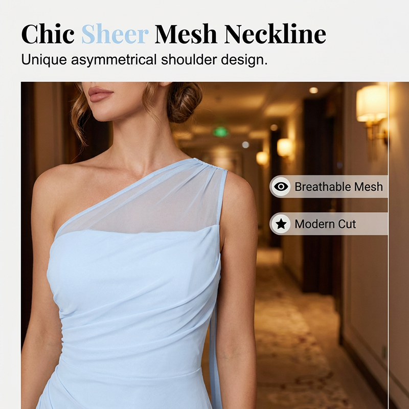 👗✨ 50% RABATT! Schulterfreies, asymmetrisches Bodycon-Abendkleid – Figurbetont & perfekt für formelle Anlässe ✨