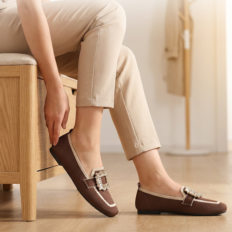 👞🌿 50% RABATT! Atmungsaktive Loafer mit eckiger Zehenpartie – Bequem & vielseitig – Perfekt für Büro, Freizeit oder Reisen – Leichte Sohle & strapazierfähiges Material 🥿