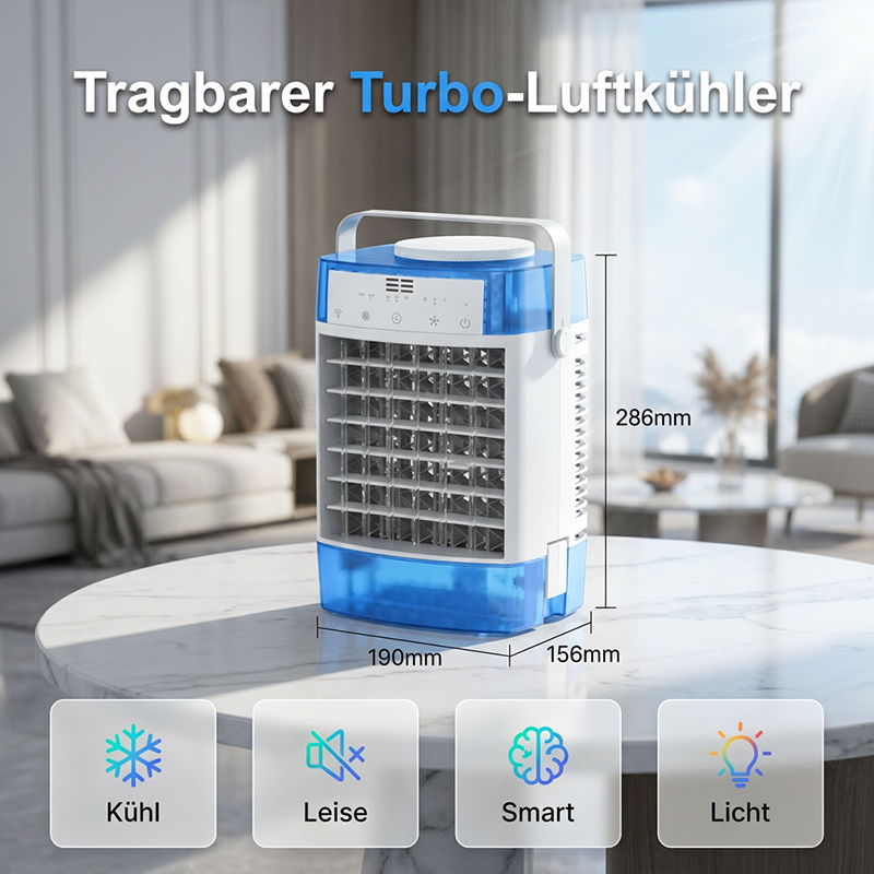 🌀 50% RABATT! ❄️ Tragbarer Luftkühler mit Fernbedienung – 3-in-1: Ventilator, Kühlung & Befeuchtung – Leise & stromsparend, perfekt für Schlafzimmer, Büro oder Camping 🔋