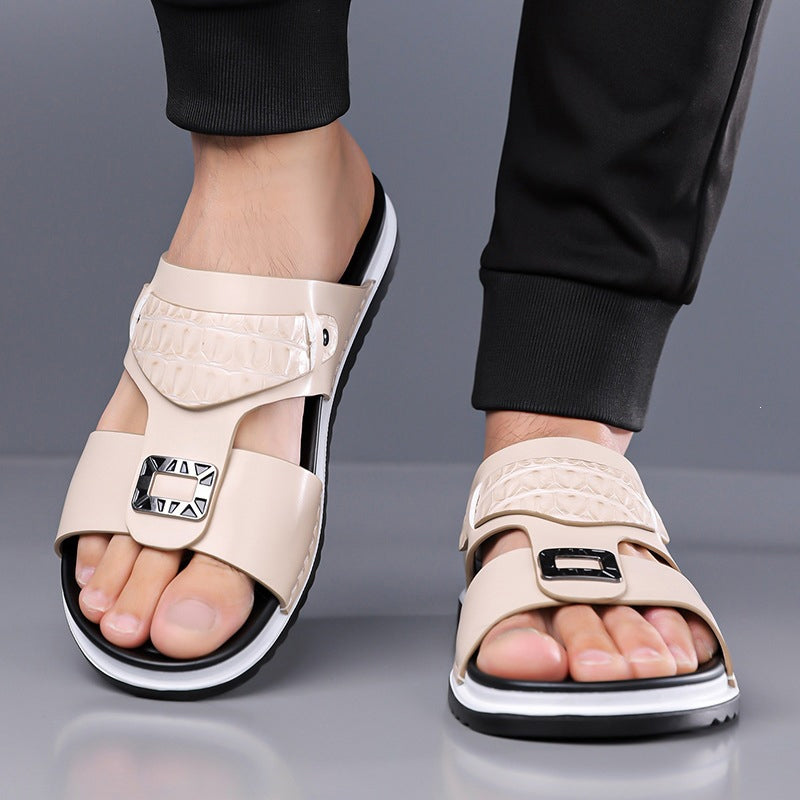 👞💨 50% RABATT! Atmungsaktive Schlupfsandalen für Herren – Weiches Kunstleder, vielseitig kombinierbar für warme Tage ☀️