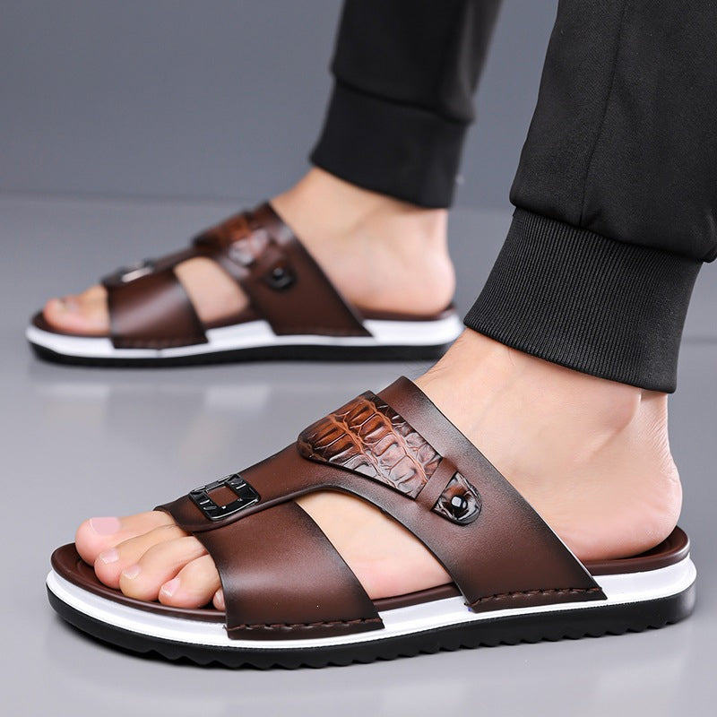 👞💨 50% RABATT! Atmungsaktive Schlupfsandalen für Herren – Weiches Kunstleder, vielseitig kombinierbar für warme Tage ☀️