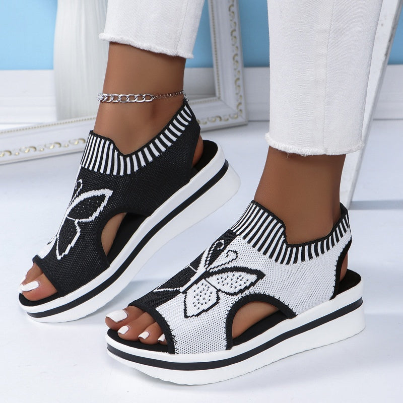 👡🌿 50% RABATT! Damen Casual Peep-Toe Platform Sandalen – Bequemer Plateauabsatz, luftiges Design & perfekt für Strand, Urlaub & Alltag ☀️