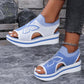 👡🌿 50% RABATT! Damen Casual Peep-Toe Platform Sandalen – Bequemer Plateauabsatz, luftiges Design & perfekt für Strand, Urlaub & Alltag ☀️