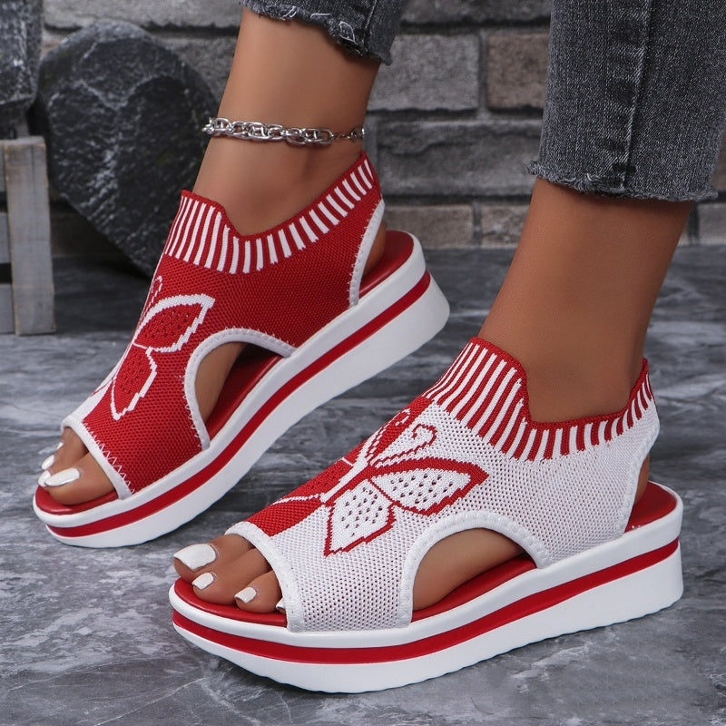 👡🌿 50% RABATT! Damen Casual Peep-Toe Platform Sandalen – Bequemer Plateauabsatz, luftiges Design & perfekt für Strand, Urlaub & Alltag ☀️