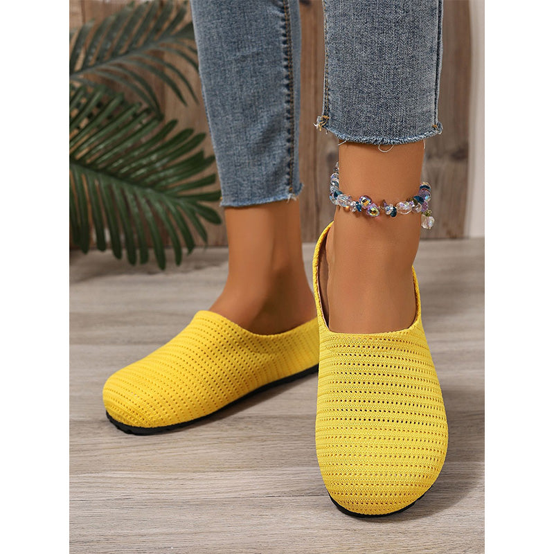 👟🌸 50% RABATT! Women's Breathable Knit Slip-On Mules – Luftig, bequem, einfach reinschlüpfen ☀️✨