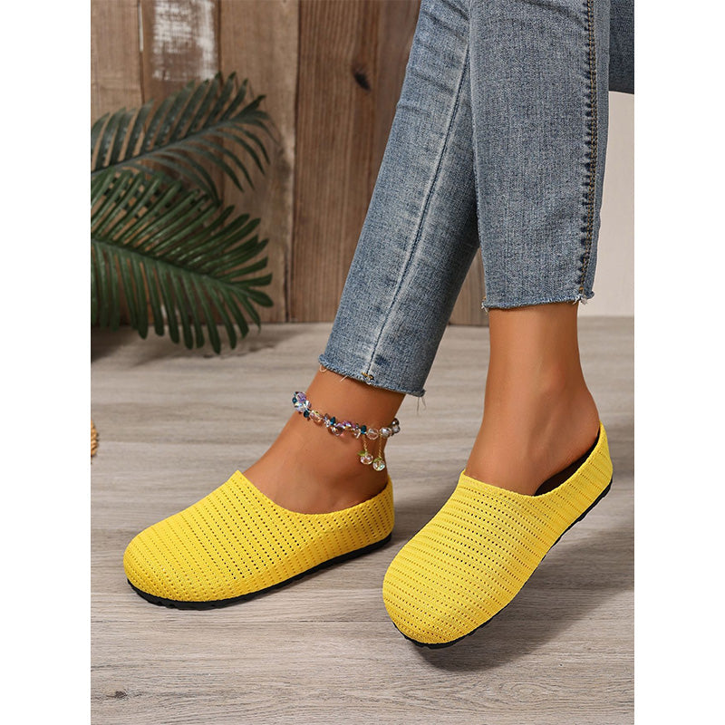 👟🌸 50% RABATT! Women's Breathable Knit Slip-On Mules – Luftig, bequem, einfach reinschlüpfen ☀️✨