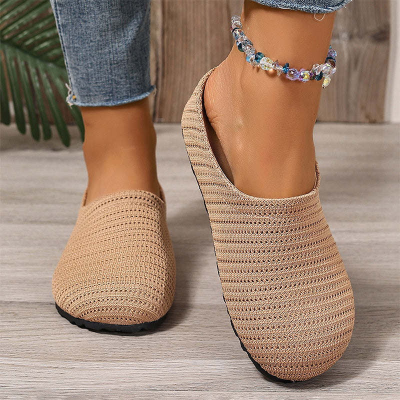 👟🌸 50% RABATT! Women's Breathable Knit Slip-On Mules – Luftig, bequem, einfach reinschlüpfen ☀️✨