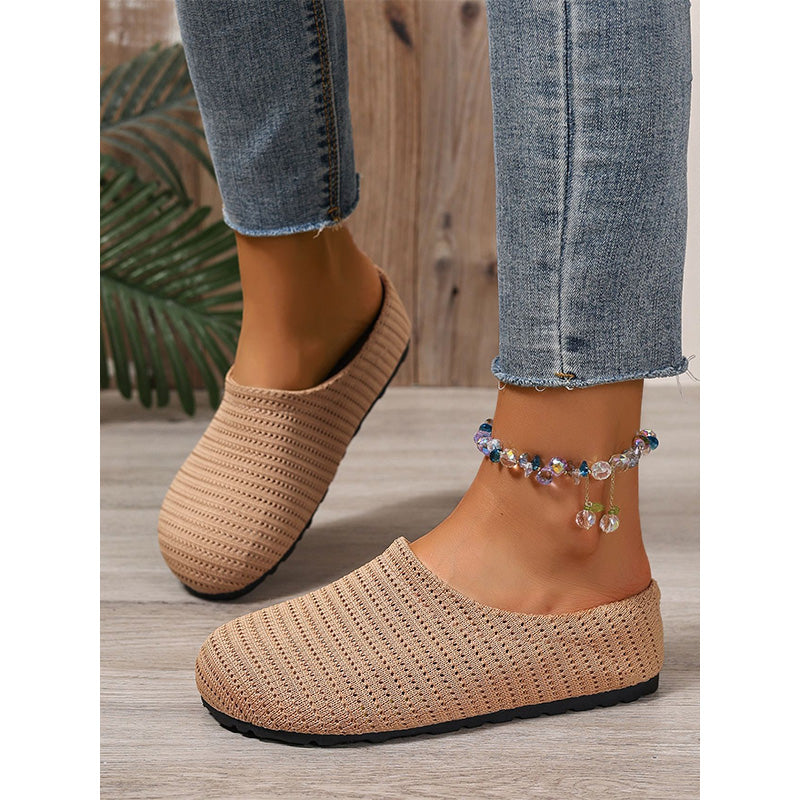 👟🌸 50% RABATT! Women's Breathable Knit Slip-On Mules – Luftig, bequem, einfach reinschlüpfen ☀️✨