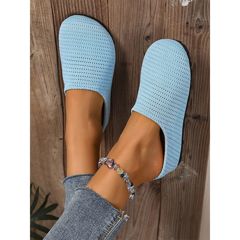 👟🌸 50% RABATT! Women's Breathable Knit Slip-On Mules – Luftig, bequem, einfach reinschlüpfen ☀️✨
