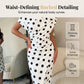 👗🎀 50% RABATT! Weiß-Schwarzes Polka-Dot Asymmetrisches Kleid – Vintage-Charme, schmeichelhafte Silhouette & perfekt für Sommer, Party & Date ✨