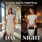 👗🎀 50% RABATT! Weiß-Schwarzes Polka-Dot Asymmetrisches Kleid – Vintage-Charme, schmeichelhafte Silhouette & perfekt für Sommer, Party & Date ✨