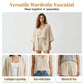 🤍 3-teiliges Freizeit-Set für Damen ✨ Loungewear mit Tunika, Top & Shorts – luftiges Homewear für Urlaub & Alltag