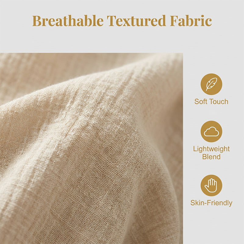 🤍 3-teiliges Freizeit-Set für Damen ✨ Loungewear mit Tunika, Top & Shorts – luftiges Homewear für Urlaub & Alltag