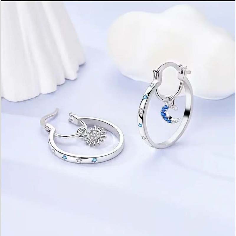 ✨👂 50% RABATT! Doppellagige Hoop-Ohrringe im Himmelskörper-Design – Fein, minimalistisch & elegant für Alltag & besondere Anlässe 💫