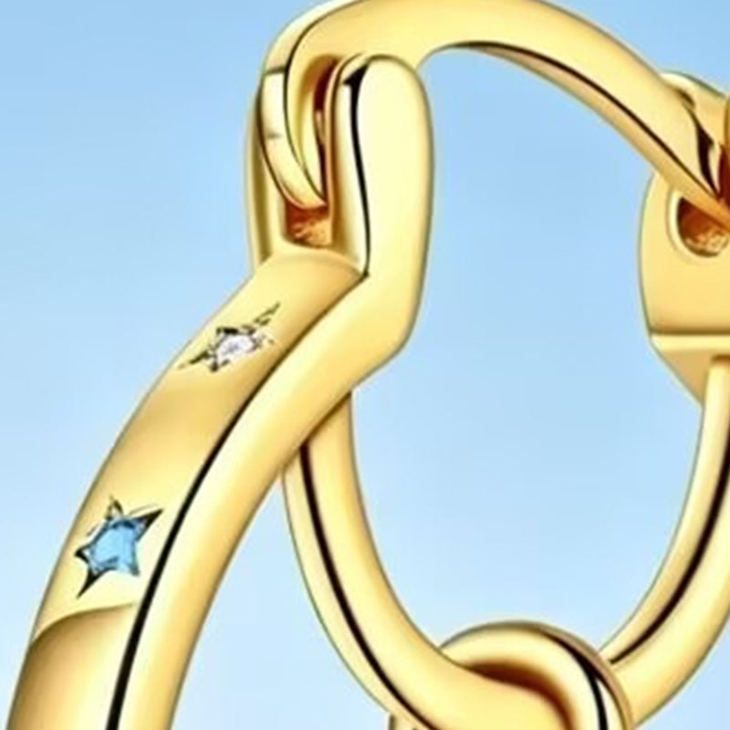 ✨👂 50% RABATT! Doppellagige Hoop-Ohrringe im Himmelskörper-Design – Fein, minimalistisch & elegant für Alltag & besondere Anlässe 💫