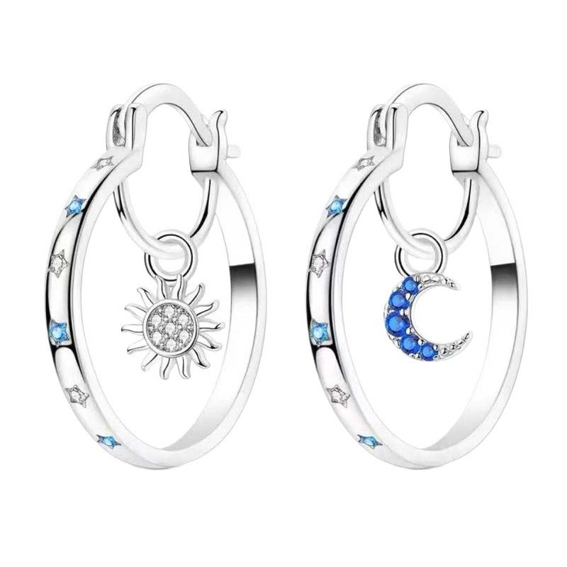 ✨👂 50% RABATT! Doppellagige Hoop-Ohrringe im Himmelskörper-Design – Fein, minimalistisch & elegant für Alltag & besondere Anlässe 💫
