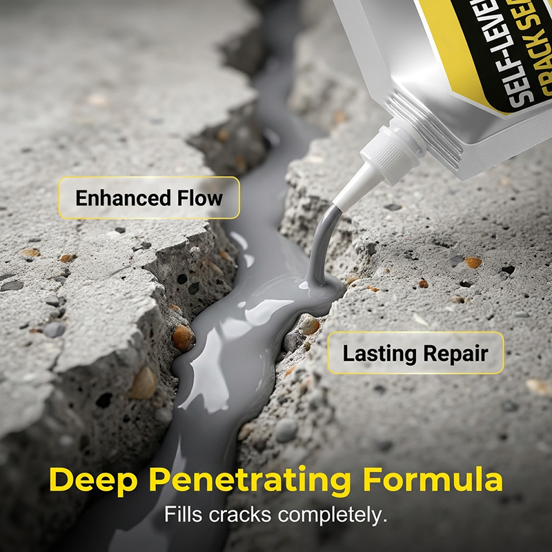 🏗️✨ 50% RABATT! Selbstnivellierender Rissversiegler für Beton – Schnelle & dauerhafte Reparatur von Rissen, Löchern & Unebenheiten 🔧