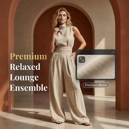 👗 2-teiliges Set für Damen – ärmelloses Top & weite Hose, minimalistisch, elegant & vielseitig für Alltag, Büro & besondere Anlässe 🌸