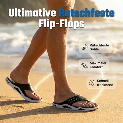 👡🌞 50% RABATT! Herren lässige rutschfeste Flip-Flops – Bequem, leicht & perfekt für Strand, Pool & Alltag 🏖️