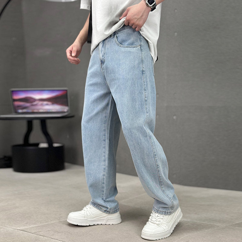 👖🔥 Men's Loose Fit Straight Leg Pants with Classic Pockets – 50% RABATT! Bequeme Hosen mit geradem Bein & klassischen Taschen. ✨💪
