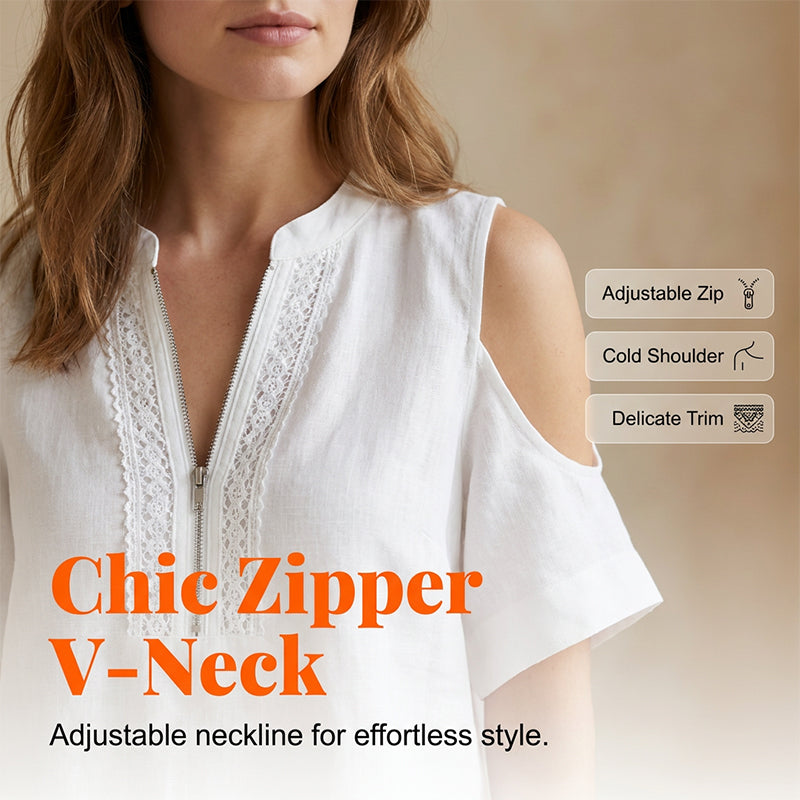 👗✨ 50% RABATT! Zweiteiliges Damen-Outfit aus Leinenmischung mit offenen Schultern – Leicht, luftig & perfekt für Sommer, Strand & Urlaub 🌿
