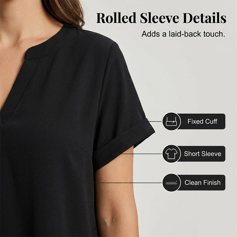 Women's Casual V-Neck Loose Dress