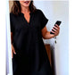 Women's Casual V-Neck Loose Dress