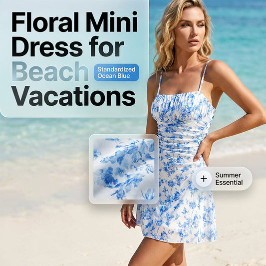 👗☀️ 50% RABATT! Leichtes Strandkleid für Damen – Elegant mit Rückenausschnitt & Spaghettiträgern, perfekt für den Urlaub & heiße Tage 🌊✨