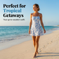👗☀️ 50% RABATT! Leichtes Strandkleid für Damen – Elegant mit Rückenausschnitt & Spaghettiträgern, perfekt für den Urlaub & heiße Tage 🌊✨
