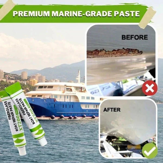 🛥️🔥 MEHR KAUFEN, MEHR GESCHENKT! Richvrd Fiberglas Reparaturpaste für Boote – Schnelle & dauerhafte Reparatur von Rissen, Löchern & Schäden ✨