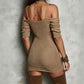 👗✨ 50% RABATT! Schulterfreies, figurbetontes Damen-Minikleid – Verführerisch, elegant & perfekt für Partys, Dates & besondere Nächte 🌙