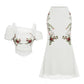 👗✨ 50% RABATT! Damen-Set: Schulterfreies Oberteil & Rock – Leicht, luftig & perfekt für Sommer, Strand & Partys 🌸