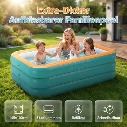 🏊‍♂️☀️ 50% RABATT! Aufblasbarer Kinderpool aus verdicktem PVC – Sicher, robust & perfekt für sommerlichen Wasserspaß im Garten 🌊