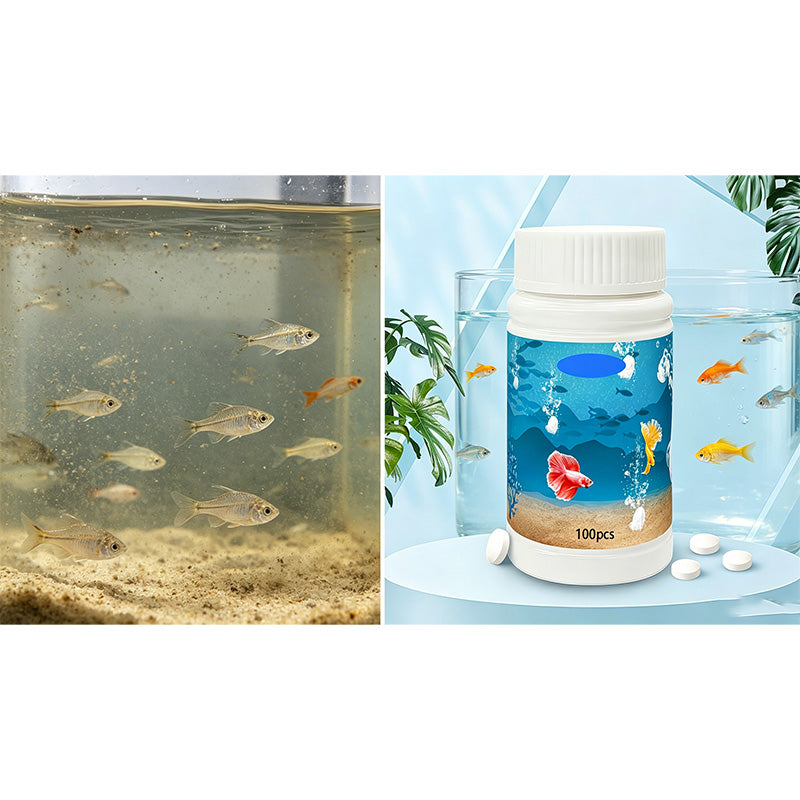 🐟💎 50% RABATT! Kristallklare Aquarium-Reinigungstabletten – Für sauberes, gesundes Wasser & glasklare Sicht 🌊✨
